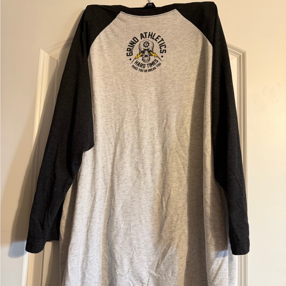 Grind Athletics Black and Gray Raglan Shirt - Picture 3 of 3